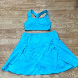 Tennis Skirt Set! Ellie Activewear- Med Skirt Small Top